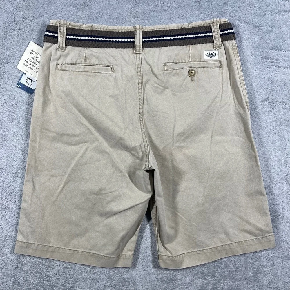 Lee Vintage‎ Chino Shorts Mens 32 Tan Belted Dungarees 7B08901 ADHK B561